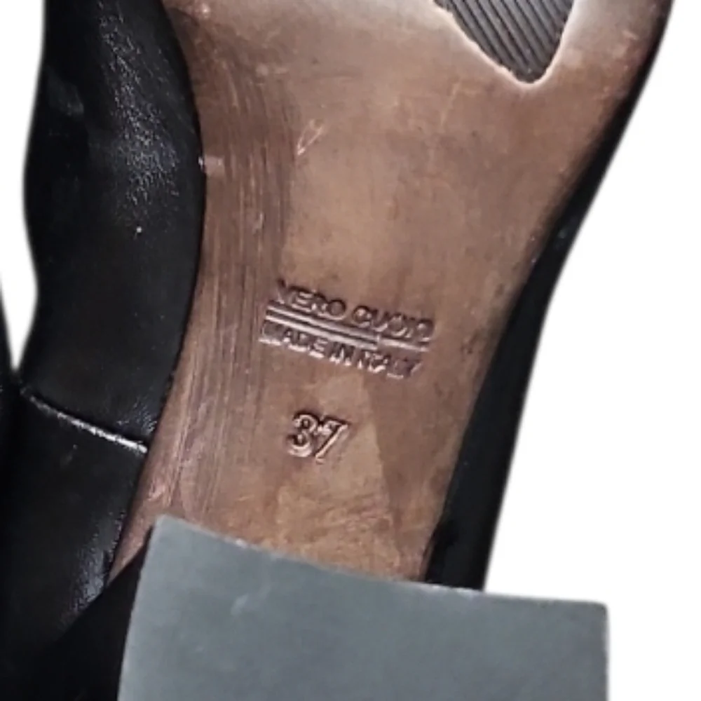 ​AGL | Attilio Giusti Leombruni Black Leather Over The Knee Stretch Boots Size 7